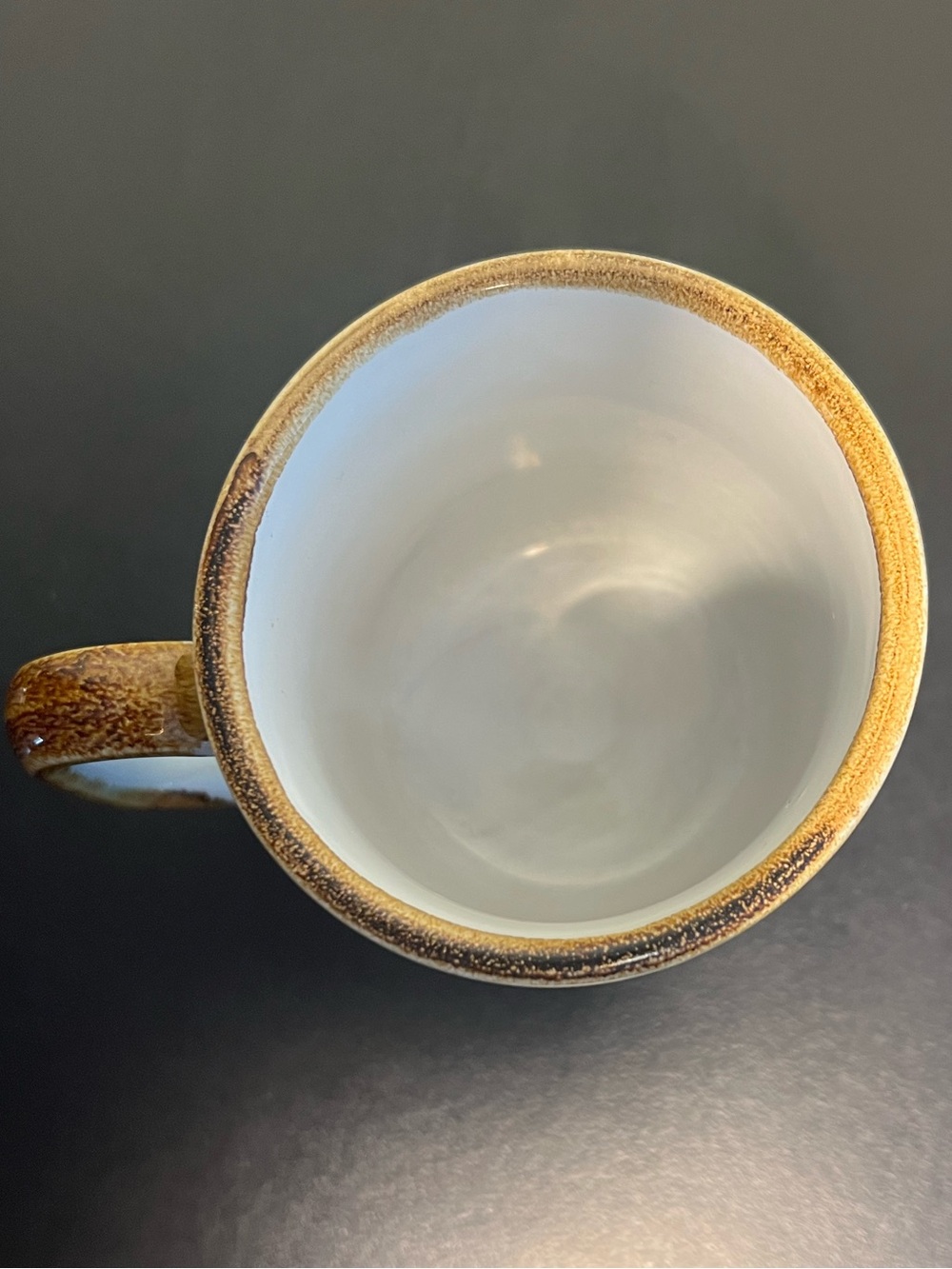 Vintage Boho Speckled Stoneware Floral Coffee Mug Cup Retro 70s Mid Century 10oz - Picture 9 of 10